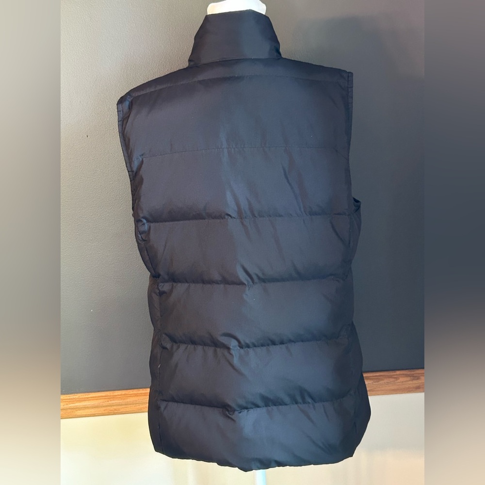 J. Jill Black Snap Button Down Filled Puffer Vest… - image 4